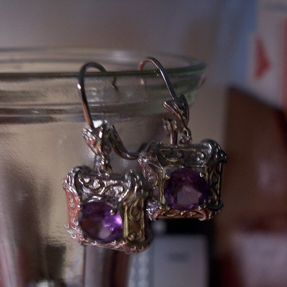 Amethyst Earrings - Picture 6 of 6